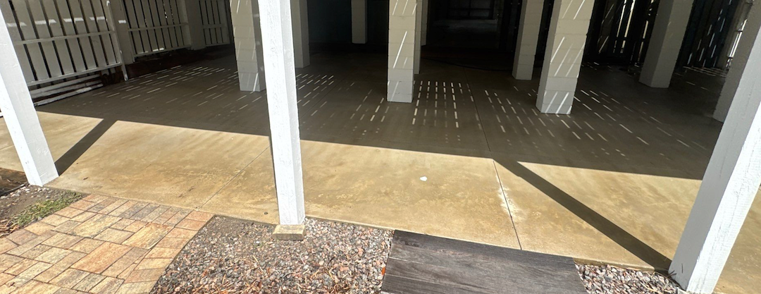 Top Quality Concrete Garage Wash For Elevated Home on Sullivans Island